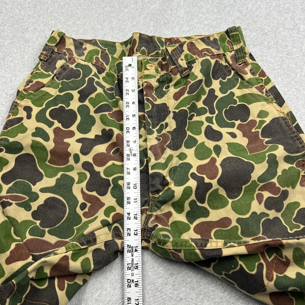 VTG Saf-T-Bak Frog Skin Pants Mens 36x30* Camo Duck Hunt Talon 42 USA Made Retro